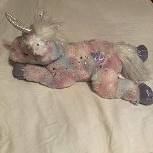 Unicorn stars and glitter plush